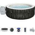 Spa gonflable BESTWAY - Lay-Z-Spa Hollywood - 196 x 66 cm - 4 à 6 places - Rond (Couverture, cartouche, diffuseur, LED...)-2