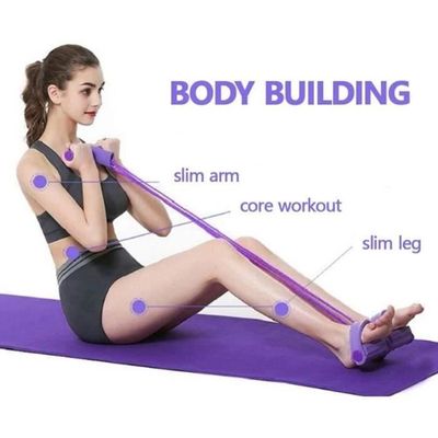 Lot 2 Bandes De Résistance Élastique Musculation Yoga - Niveaux Rouge Jaune Avec Guide Entraînement