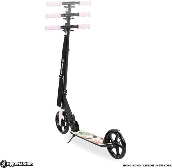 Trottinette Enfant 3 Roues MoMi SAN 2 En 1 – Pliable, Guidon Réglable, Roues LED – Dès 3 Ans – 2,7 Kg