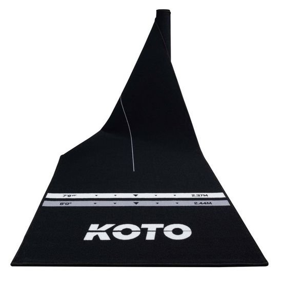 KOTO - Tapis De Fléchettes Checkout Oche Noir 285 X 80 Cm Oche Incl. Indicateur De Score - Jeux - Jouets
