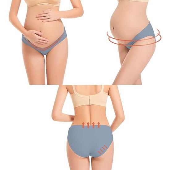 Culottes Maternité Grossesse - Lot De 6 | Coton Doux | Taille Basse | Confort Ventre Rond | Post-accouchement - 2