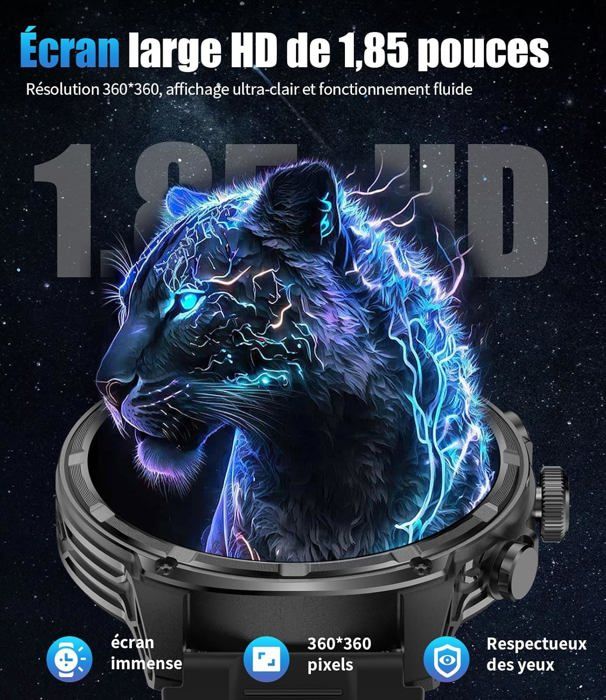 Montre Connectée GT4 Pro Pour Hommes, GPS, NFC, écran AMOLED 360 X 360 Frequence Cardiaque Bluetooth~p136493098