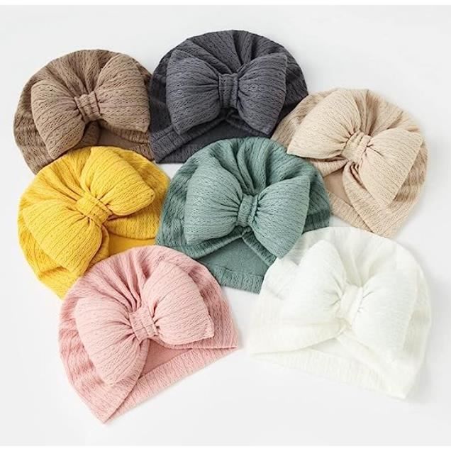Bonnet turban côtelé coton - Bandeau, turban & barrette bébé