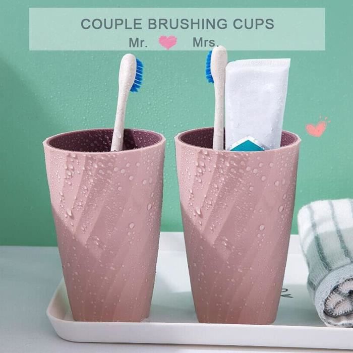 Gobelet Personnalisé Pour Brosse à Dents - Nom/photo, Plastique Sans BPA, Poignée Avec Drainage