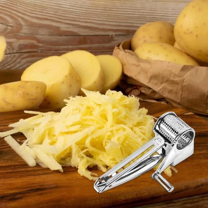 Râpe à fromage en acier inoxydable, hachoir rotatif, broyeur 5 lames