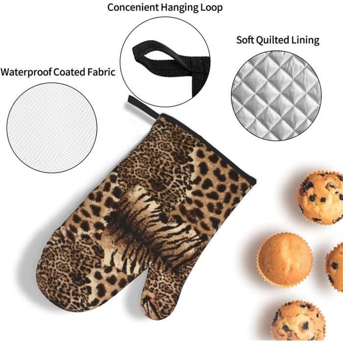 Lot De 2 Maniques Antidérapantes Et Isolantes À La Chaleur