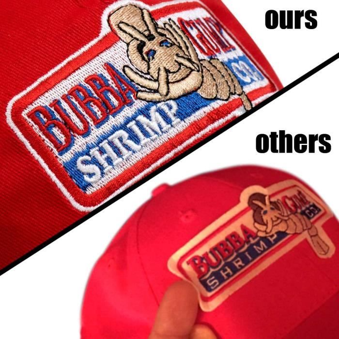 Bubba Gump Shrimp Co. Casquette de baseball Snapback réglable de Forrest  Gump, Casquette brodée rouge unisexe [590] - Cdiscount Prêt-à-Porter