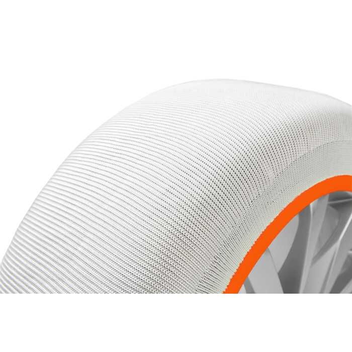 Chaînes à Neige Textiles Premium Musher Taille 1 - La Paire, Fabriqué En France - Pour Voiture