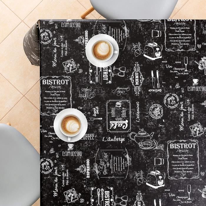 Moderne nappe pvc motif de café restaurant - nappe toile ciree