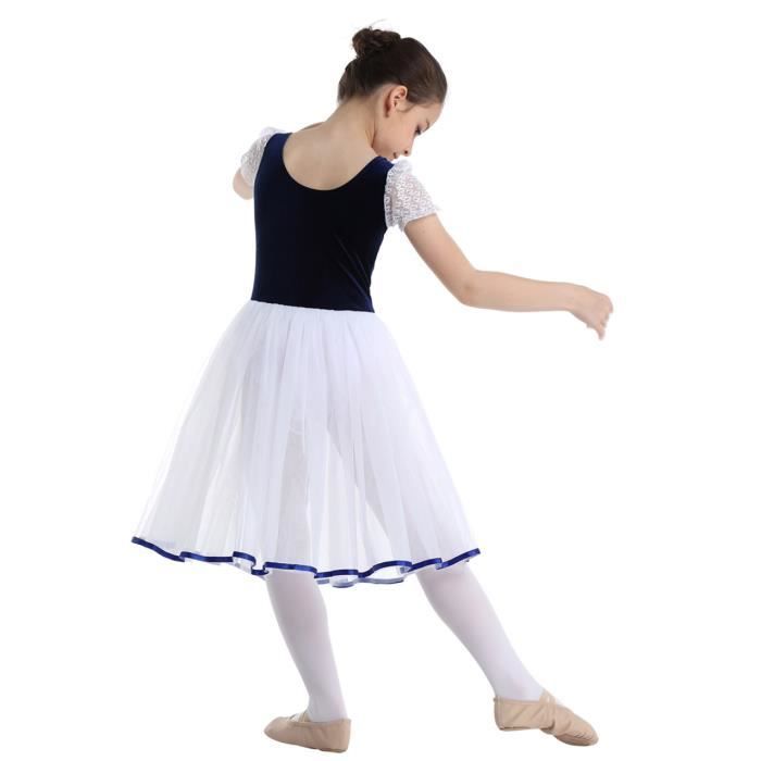 Ranrann Enfant Fille Robe Danse Classique Justaucorps Jupe Mousseline