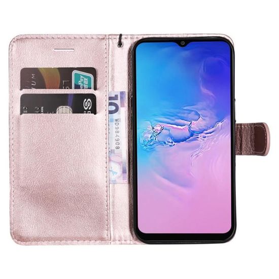 Verre trempé+Etui pour Samsung Galaxy A55 5G, Portefeuille Housse en Cuir  PU avec Antichoc TPU,Magnétique (Arbre de vie) BFBK