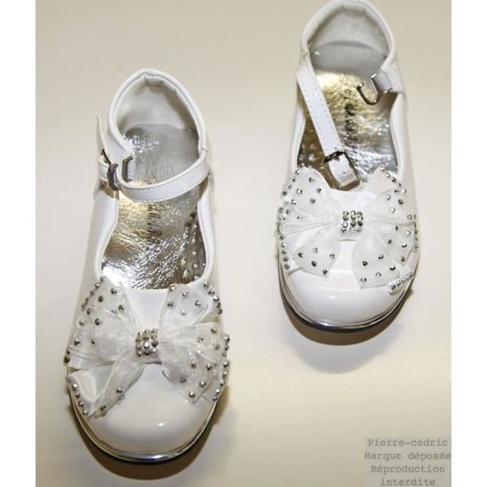 Bridal Shoes Chaussure Ballerine Fille Mariage Bapteme Ceremonie Strass Vernis Simili Cuir Clothing Shoes Accessories