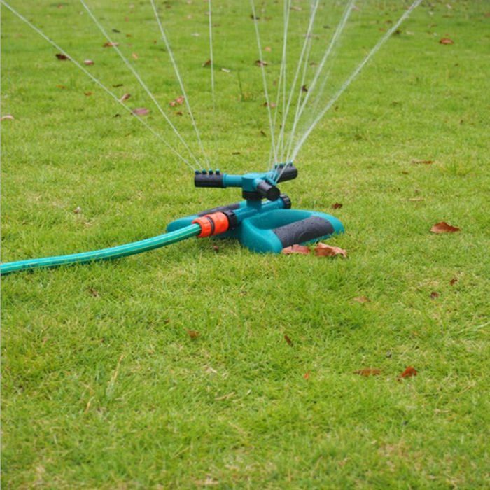 Kit De 3 Arroseurs De Jardin Pivotants 360° - Réglables - Pour Pelouse, Potager - Sikweny