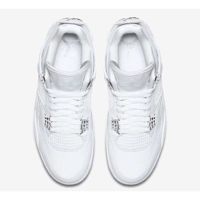 Basket Air Jordan 4 Retro Pure Money Nike Blanche Chaussures de basket nike sneakers nike tn Cdiscount Chaussures
