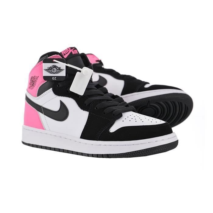 Basket AIR JORDAN 1 GS Femme et Homme Rose Rose Cdiscount Chaussures
