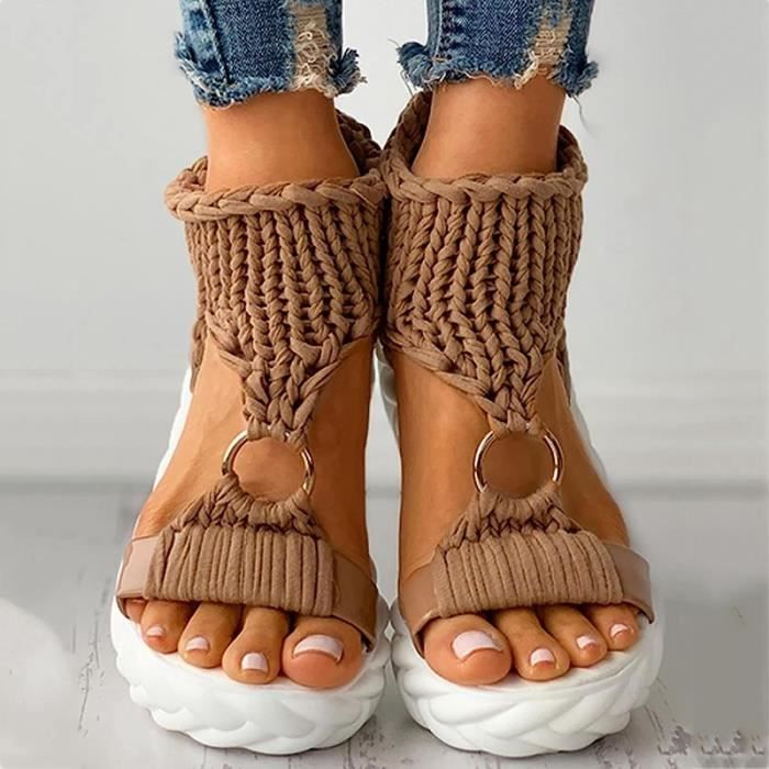 Sandales marron plateforme deals