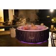 Spa gonflable BESTWAY - Lay-Z-Spa Hollywood - 196 x 66 cm - 4 à 6 places - Rond (Couverture, cartouche, diffuseur, LED...)-4