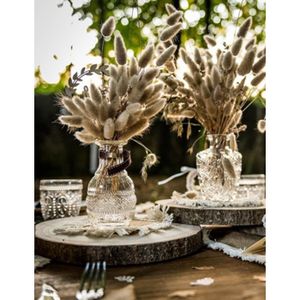 10 Tranches De Bois Brut Fait Main - Diamètre 10 Cm - Déco Mariage Champêtre