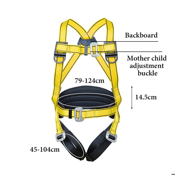 Harnais D'Escalade Demi Ceinture Homme - Force 25kN Polyester Confortable Plein Air