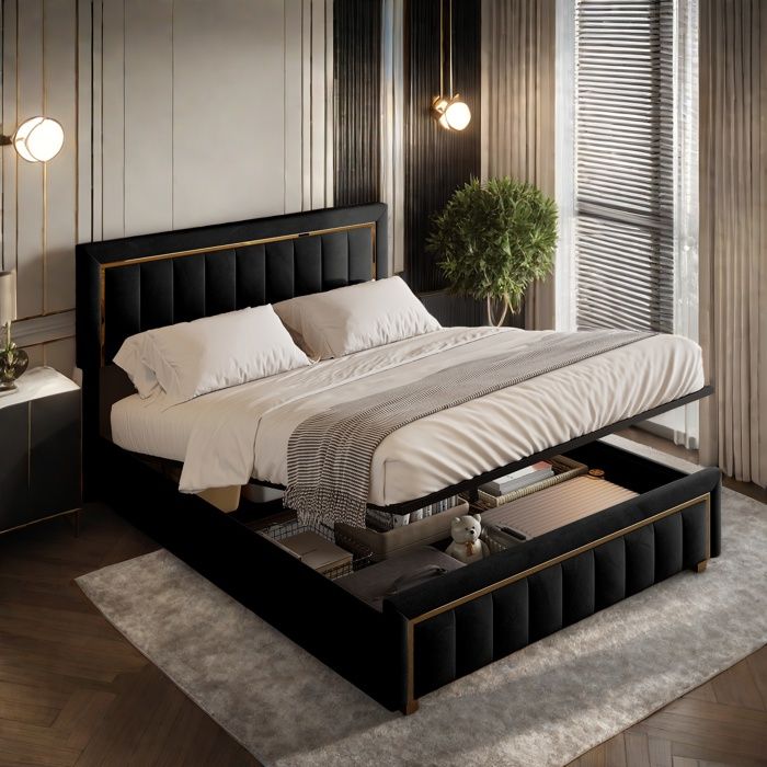 SAMPUR - Lit Coffre Lounge avec Grand Espace de Rangement - 3 Positions : 1 Repos, 2 Faire Le lit, 3 Stocker (Simili Cuir Blanc, 140X190 SAMPUR - Lit Coffre Lounge avec Grand Espace de Rangement - 3 Positions : 1 Repos, 2 Faire Le lit, 3 Stocker (Simili Cuir Blanc, 140X190