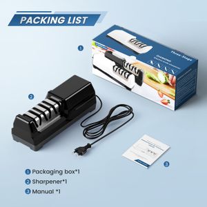 Aiguiseur D'angle Pour Couteaux De Cuisine - Accessoire Pierre à Meuler Noir