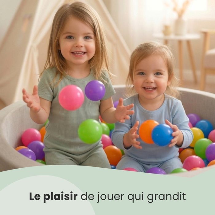Littletom 100 Boules De Couleur 7 Cm De Diamètre Petites Balles Multicolores En Plastique Jeu Jouet Pour Enfants à Prix