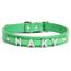 Collier Chat Animaux De Compagnie Avec Lettres Diamant Collier De Chien Reglable En Cuir Pu Col Modele Green L Fycwxqb Cdiscount