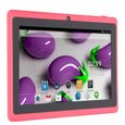 HURRISE Tablette enfant Tablette PC Quad Core CPU Support WiFi 7 pouces Enfants Tablette informatique tablette Bleu Rose-0