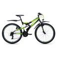 VTT tout suspendu 26" Topeka noir-vert KS Cycling - Mixte - 21 Vitesses - Taille de Cadre 48 cm-0