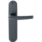 Ensemble sur plaque San Diego HOPPE 1191/347 Noir mat 165 mm - Bec de cane - 11719941