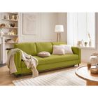 LISA DESIGN Brooke - canapé 3 places - convertible - en velours - Vert Olive