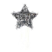 Pinata étoile argentée PARTY PRO - 12 x 45 cm - Pour une animation inoubliable
