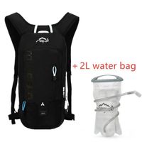 Panier vélo,sac de cyclisme 6l pour hommes et femmes, étanche et respirant, sac à dos de vélo, sac d'eau - black 2L water bag -B