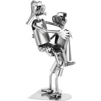 BRUBAKER Figurine à Vis Couple d'amoureux - Femme sur les Bras de l'homme - Figurine en Métal