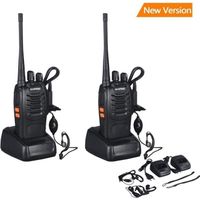 baofeng bf-888s Walkie Talkie 16CH Signal Band UHF 400-470 MHz Rechargeable Two Way Radio avec chargeur (2 Pack de radios)