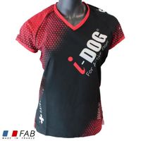 T-shirt de randonnée femme noir i-DOG RIPSTRETCH DRY RAIDLIGHT Made In France