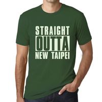 Homme Tee-Shirt Tout Droit Sorti De New Taipei – Straight Outta New Taipei – T-Shirt Vintage Vert