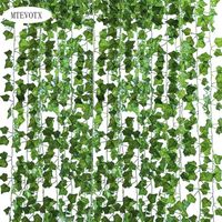 MTEVOTX Plantes vertes - Artificiel Lierre Guirlande - 24 Pièces Lierre Artificiel - pour Mariage,Balançoire,Cuisine 2M