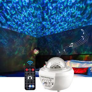 LAMPADAIRE LAMPADAIRE-Water Ripple Projecteur d'onde d'eau Veilleuse Etoile Projection pour Enfants Fille Haut-parleur Bluetooth Jouer de la