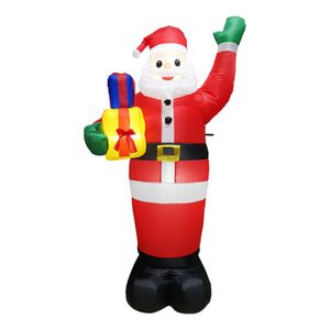 Décoration Gonflable De Noël à Suspendre 10 Pieds – Père Noël, Elfe Et Neige