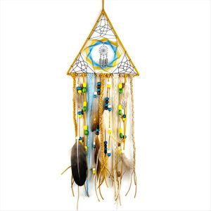 Tenture Murale Indienne Faite Main - Perles Tribales, Coton, 45x55 Cm (occasion)