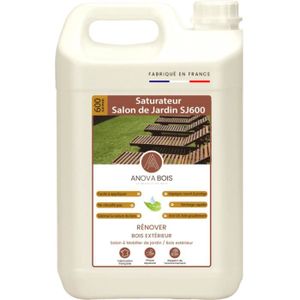saturateur salon de jardin sj600 teinte teck 1l tables chaises amenagements exterieurs en bois cdiscount jardin