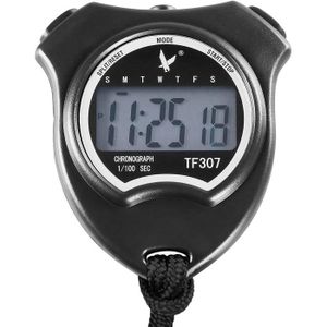 CHRONOMÈTRE Chronomètre à Une rangée à 2 mémoires avec Affichage de la Date et de l'heure Minuterie de Sport numérique A356