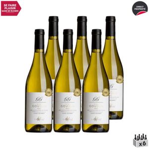 VIN BLANC GILLES GOUJON Cuvée Gourmet  Blanc 2020 - Lot de 6