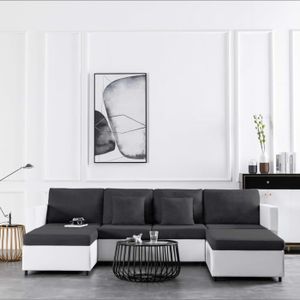 Canape Convertible Blanc Achat Vente Canape Lit Pas Cher Cdiscount
