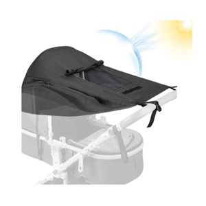 Zamboo - Capote Poussette Universelle - Canopy Landau Bébé avec Protection  UV 40+ - Pare Soleil Taille XL avec Dépliage Pop Up, Sac Inclus - Gris