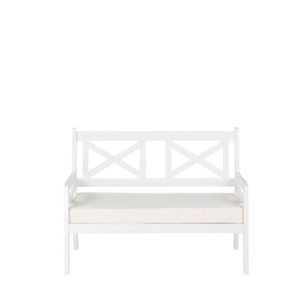Banc De Jardin En Bois Blanc Achat Vente Pas Cher