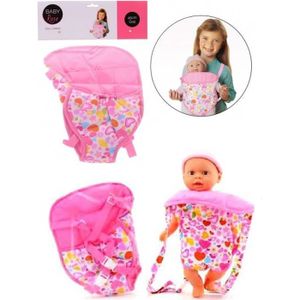 ACCESSOIRE POUPÉE Jouet enfant porte bébé ventral - Destockage - Pour poupée jusqu'à 45cm - Rose - Fille