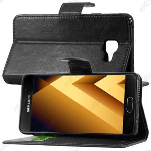 Hpory Case Cover Compatible avec Samsung Galaxy A5 2017 Glitter Coque à Rabat Portefeuille Etui en Cuir Femme Fille Zipper Brillant Bling Wallet Case Magnetic avec Fonction Stand,Argent 