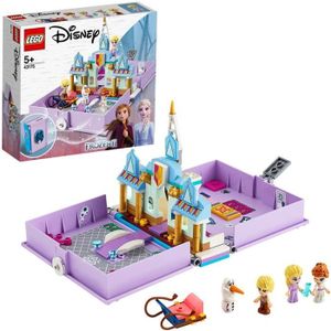 ASSEMBLAGE CONSTRUCTION LEGO® Disney Princess 43175 Les aventures d’Anna et Elsa dans un livre de contes Château de la Reine des Neiges, Jeu de Voyage